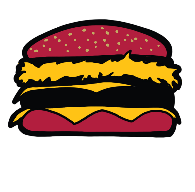 Arizona Cardinals Cheeseburgers Logo fabric transfer